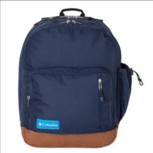 Columbia CB100 35L Backpack Navy Blue Leather Trim